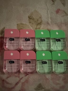 b pure Hand Sanitizer Bundle of 8 Watermelon & Cucumber Mint Travel Size NEW